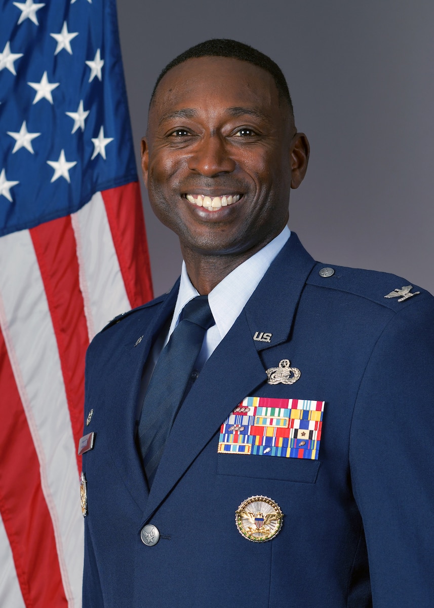 Official photo of Col. Will Cooper, 37th Training Wing commander.