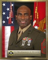 Official command photo for Sergeant Major Emanuel A. Hudson