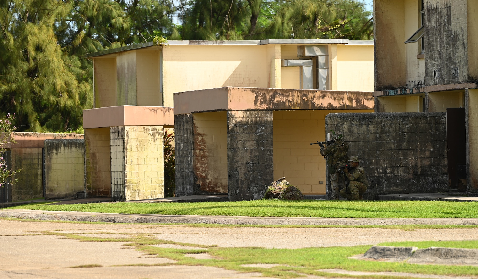 736th Security Forces Squadron Airmen participate in a beta test for the new Jungle Agile Combat Employment Course at Andersen Air Force Base, Guam, July 26, 2024. This will be the only U.S. Air Force jungle training course and one of three jungle training courses in the U.S. Department of Defense. (U.S. Air Force photo by Airman 1st Class Adasha Williams)