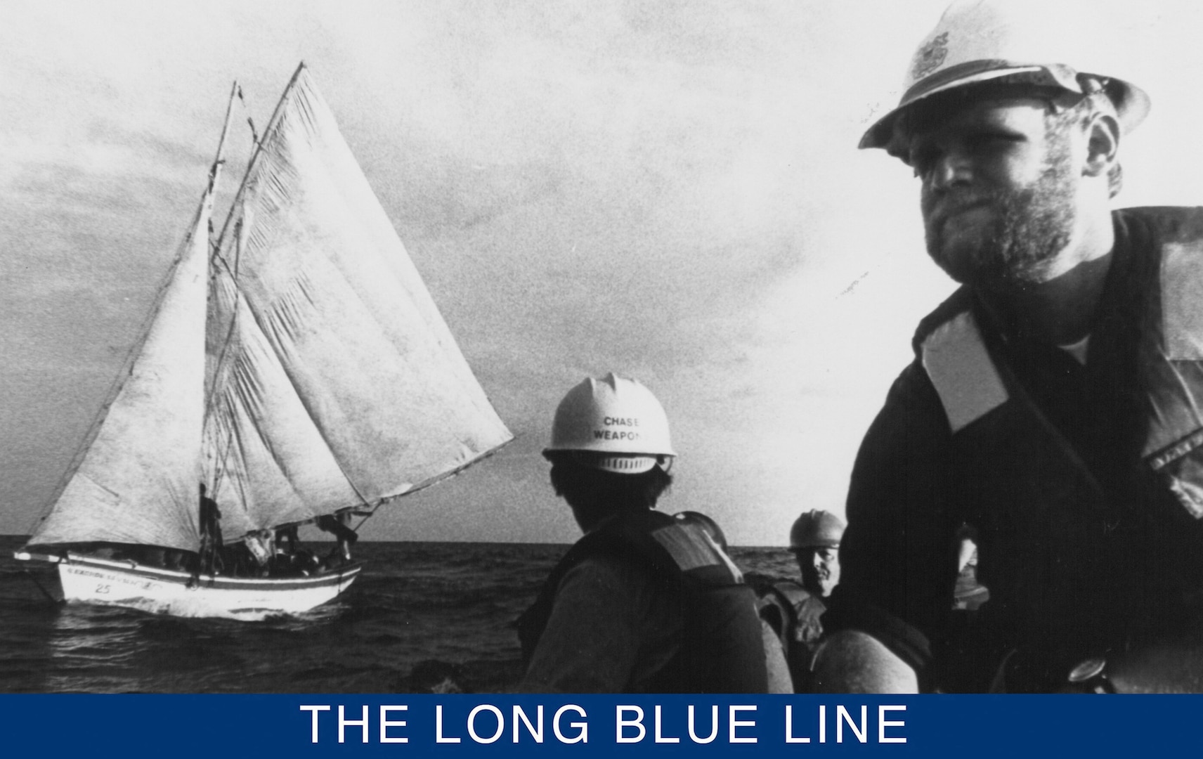 A photograph of the Chase’s boarding party motoring out to the 35-foot Haitian sailing vessel Exoribe. (U.S. Coast Guard)