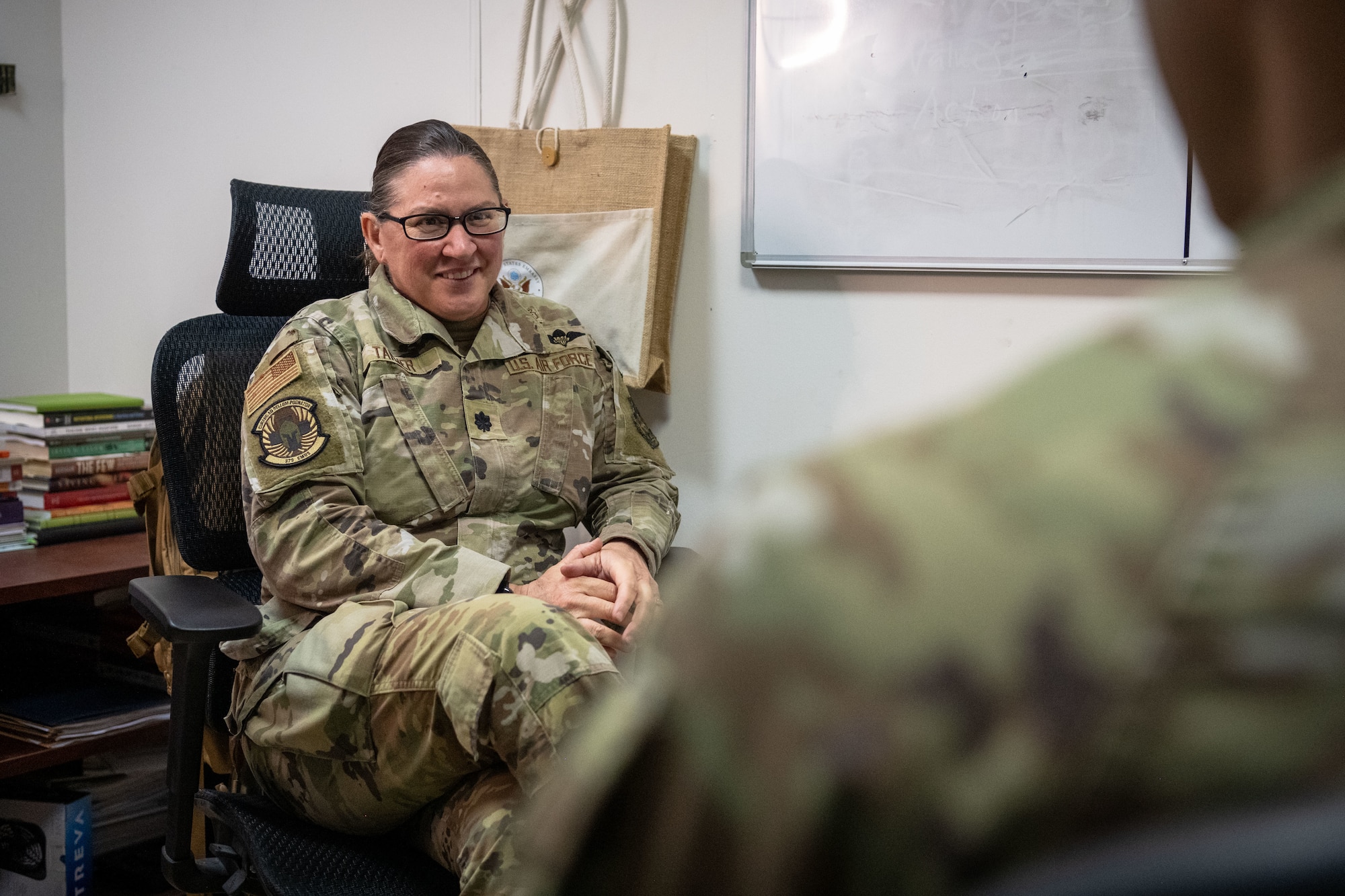 The 379th EMDS mental health clinic is a five-member team responsible for providing care to more than 5,500 personnel across the 379th Air Expeditionary Wing and their joint mission partners. (U.S. Air Force photo)