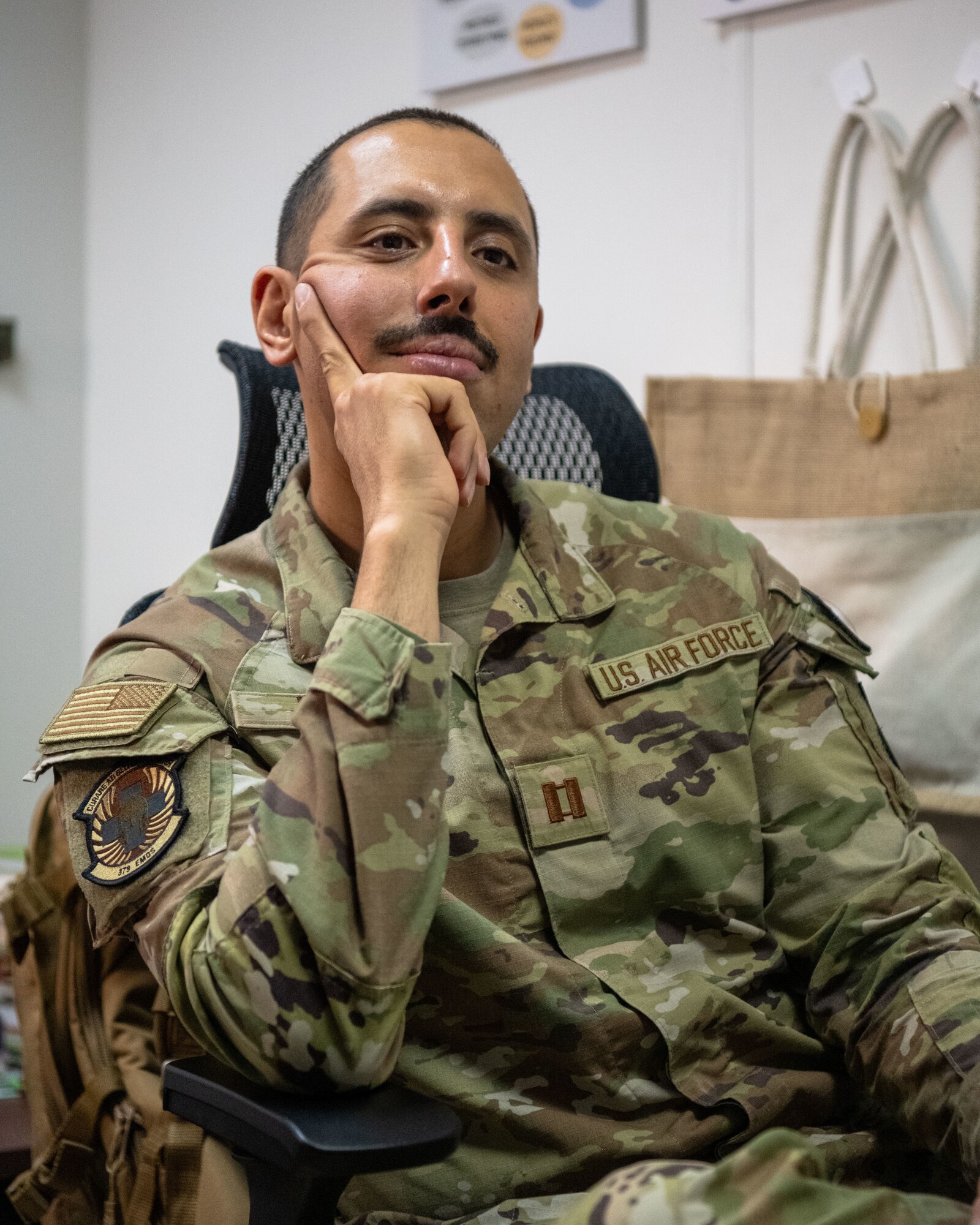 The 379th EMDS mental health clinic is a five-member team responsible for providing care to more than 5,500 personnel across the 379th Air Expeditionary Wing and their joint mission partners. (U.S. Air Force photo)