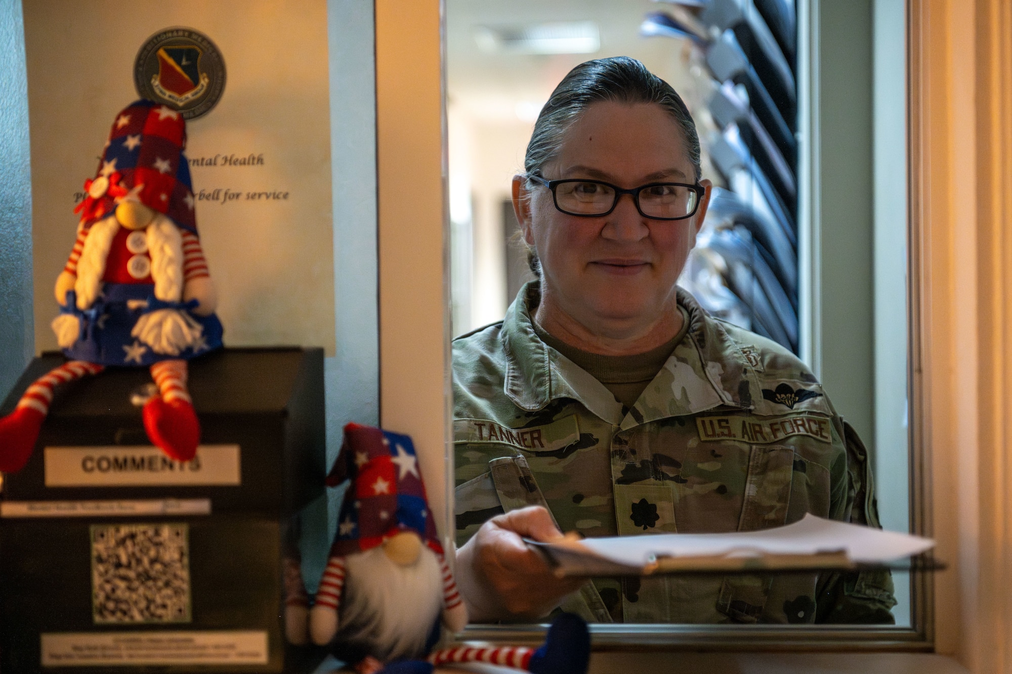 The 379th EMDS mental health clinic is a five-member team responsible for providing care to more than 5,500 personnel across the 379th Air Expeditionary Wing and their joint mission partners. (U.S. Air Force photo)