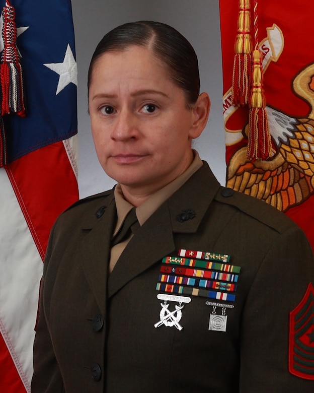 Sergeant Major Elena M. Rodriguez, 2d Marine Expeditionary Brigade senior enlisted advisor