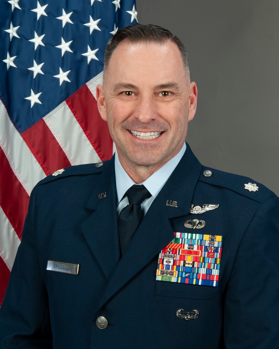 This is the official photo of Lt. Col. John Grucella, 5th ASOS Commander.