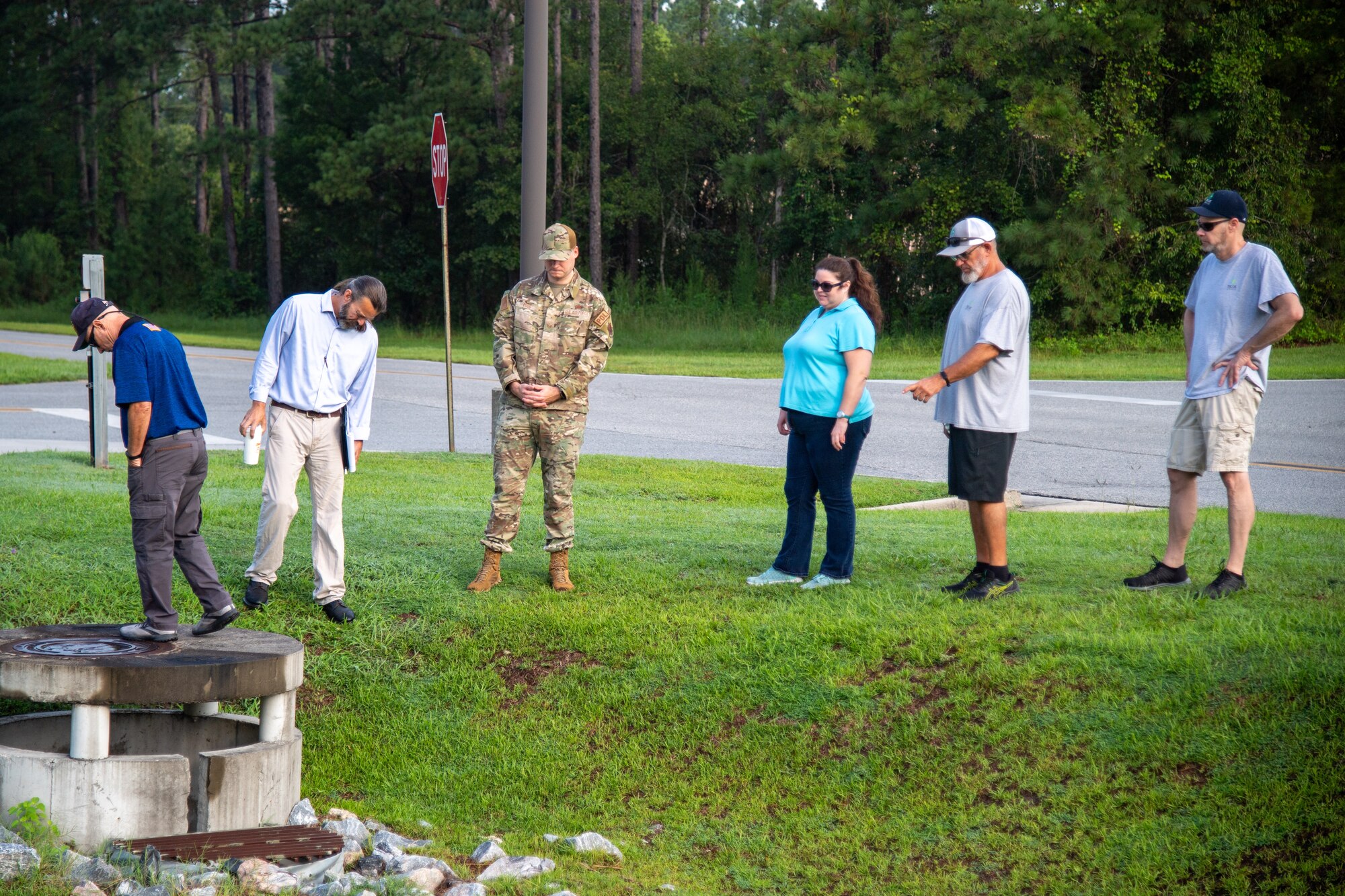 Photo of an oil spill exercise