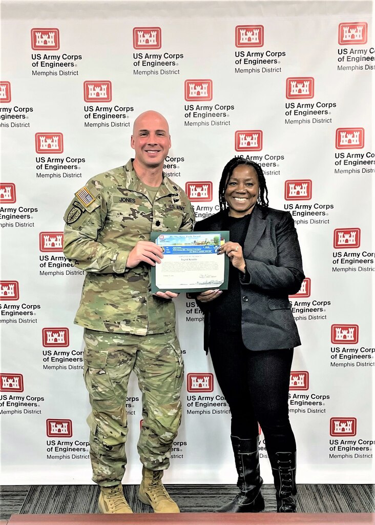 IN THE PHOTO, Congratulations to Ms. Ingrid Kimble, pictured above, on her selection as February Employee of the Month! 

According to her nomination, “Ms. Kimble has been very instrumental in boosting the Resource Management team’s morale by creating a welcoming professional environment to work in. She has a creative, helpful, gentle spirit and her willingness to MANUALLY work hard is unmatched. Ingrid coordinated with Contracting, ULA, and a moving company to collect old, unused, and broken-down equipment from three of Resource Management’s internal offices and had the equipment transferred to Ensley Engineer Yard.”