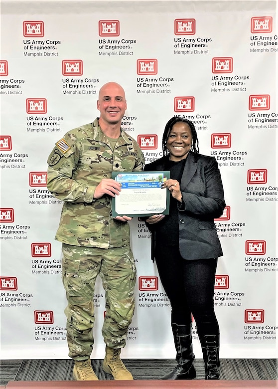 IN THE PHOTO, Congratulations to Ms. Ingrid Kimble, pictured above, on her selection as February Employee of the Month! 

According to her nomination, “Ms. Kimble has been very instrumental in boosting the Resource Management team’s morale by creating a welcoming professional environment to work in. She has a creative, helpful, gentle spirit and her willingness to MANUALLY work hard is unmatched. Ingrid coordinated with Contracting, ULA, and a moving company to collect old, unused, and broken-down equipment from three of Resource Management’s internal offices and had the equipment transferred to Ensley Engineer Yard.”