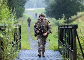 U.S. Army Europe and Africa Best Squad Competition: 12-Mile Ruck March