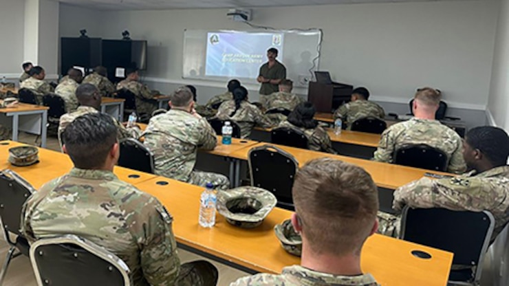Earning college credit in UMGC Overseas Classroom