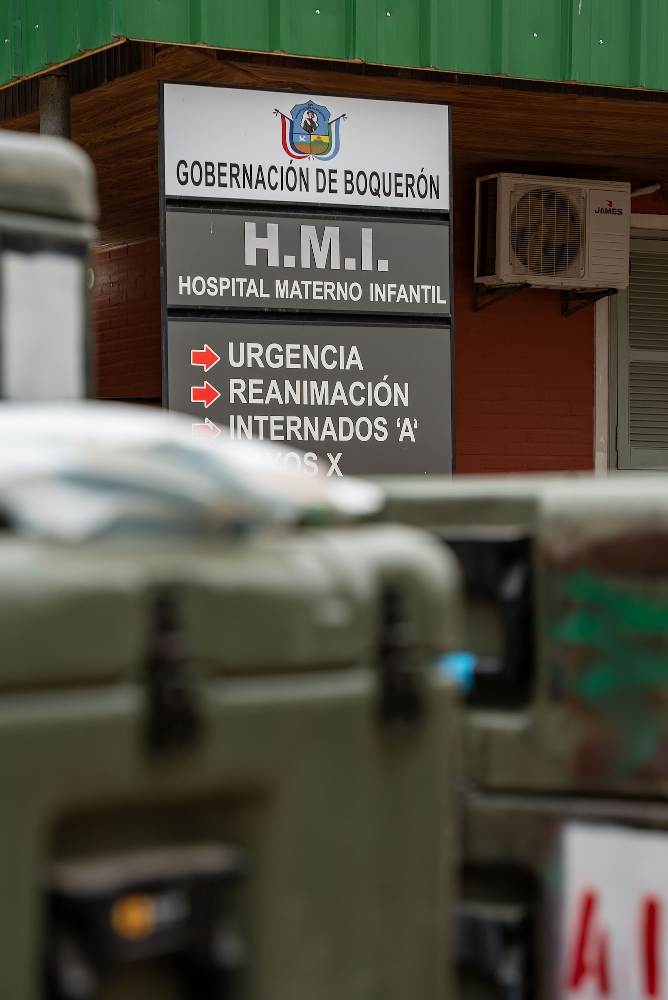 Containers full of medical supplies are staged for surgery set up during AMISTAD 24 in Filadelfia, Paraguay, July 31, 2024. The 759th FRSD (ABN) is one of three Airborne surgical teams in the U.S. Army. The unit was originally activated in 1945 and has a rich history of deployment in support of Vietnam War, Operation Iraqi Freedom, Operation Enduring Freedom and Operation Freedom Sentinel. The normal battle rhythm for the 759th FRSD (ABN) involves a robust training regimen of tactical training, clinical skills, and airborne operations. (U.S. Air Force photo by Tech. Sgt. Carly Feliciano)