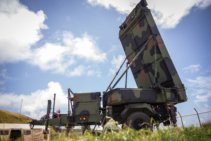 A U.S. Marine Corps AN/TPS-80 Ground/Air Task Oriented Radar is deployed during exercise Resolute Dragon 24 at Japan Ground Self-Defense Force Camp Yonaguni, Okinawa, Japan, July 31, 2024. The radar was deployed to support training with enhanced sensing and targeting data between 12th MLR and the JSDF during RD 24. This effort aims to enhance operational readiness in the region, underscoring the U.S. Marine Corps’ commitment to maintaining peace and security in the Indo-Pacific through realistic training with innovative and proven technology. RD 24 is an annual bilateral exercise in Japan that strengthens the command, control, and multi-domain maneuver capabilities of U.S. Marines in the III Marine Expeditionary Force and Japan Self-Defense Force personnel, with a focus on controlling and defending key maritime terrain. (U.S. Marine Corps photo by Lance Cpl. Matthew Morales)