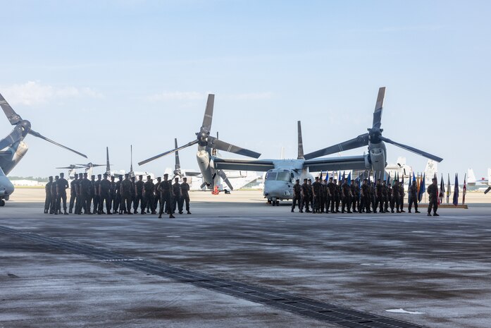 Marine Medium Tiltrotor Squadron 263 Change of Command Ceremony