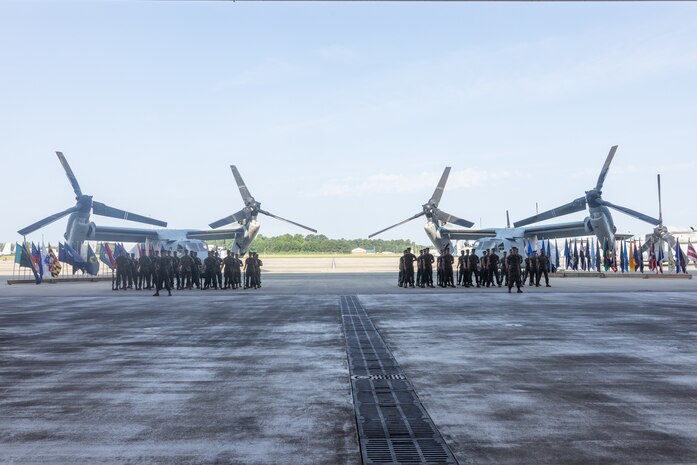 Marine Medium Tiltrotor Squadron 263 Change of Command Ceremony