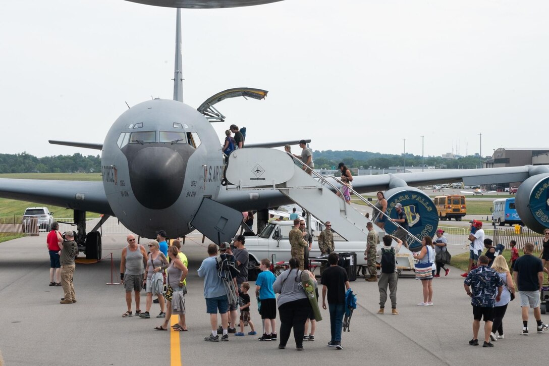 914th Air Refueling Wing provides a KC-135 Stratotanker static display for the Rochester Air Show.