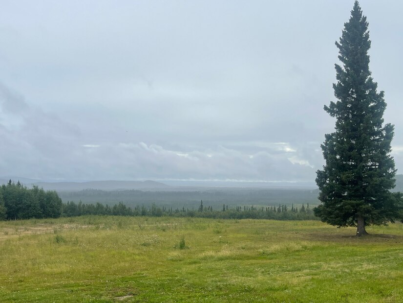 The Veterans Affairs of Alaska held an open house for the future site of the Interior Alaska Veterans Cemetery on the newly purchased picturesque site on a hillside overseeing the valley in Salcha, Alaska, on June 29, 2024.