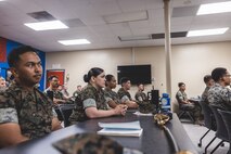 Sgt. Maj. Ruiz Speaks to 2nd MLG Corporals Course