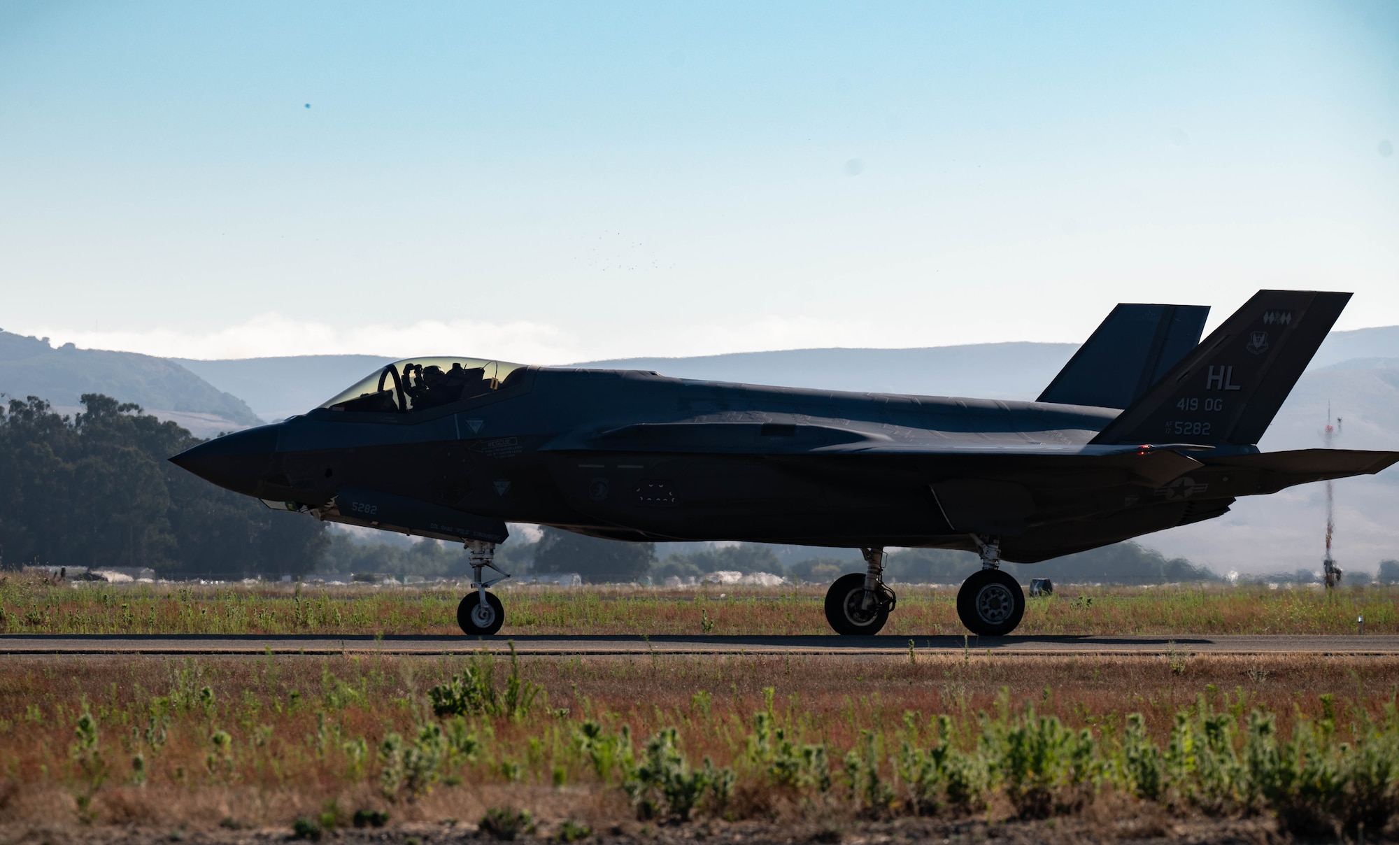 a photo of an F-35A Lightning II taxiing