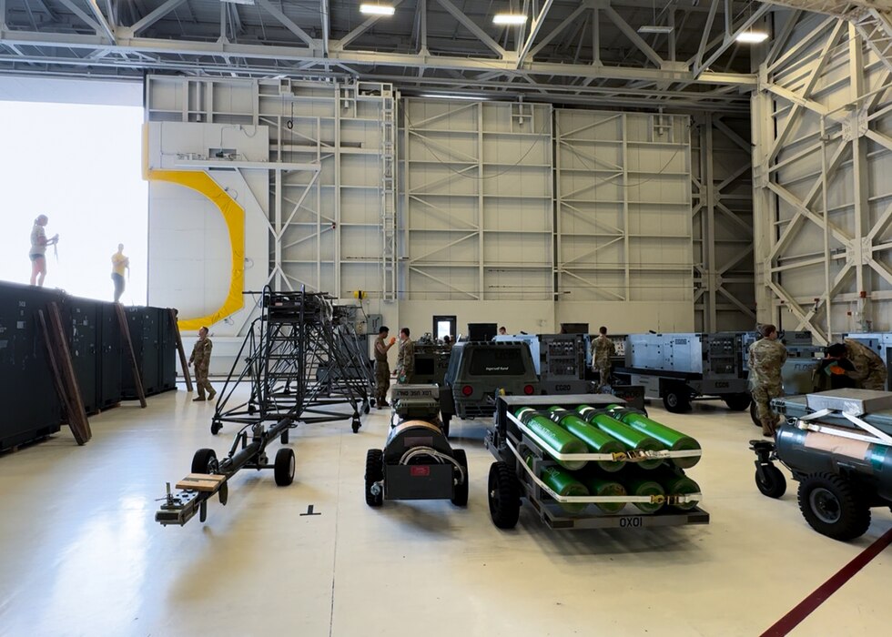 Team McChord Airmen clean and prepare equipment for a pre-Joint Inspection at Joint Base Lewis-McChord, Washington, August 2, 2024. The pre-JI is for an upcoming agile combat exercise, Operation KENNEY’S RETURN, and consisted of deep cleaning and preparing U.S. Air Force and Army cargo and equipment.