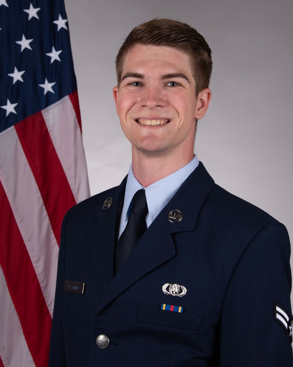 Airman First Class Daniel St. John Official Service Dress Photo