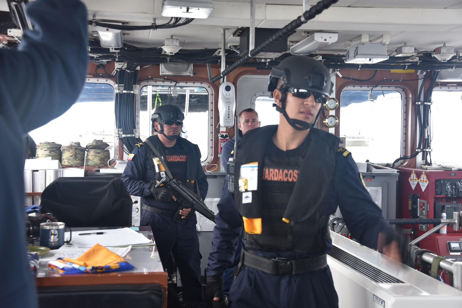 The U.S. Coast Guard joined coast guards and navies from 13 nations, between June 24 and July 9, in an exercise hosted by Ecuador to align international mission priorities seeking to ensure the defense, security, multinational cooperation and governance of the maritime domain of the Eastern Pacific Ocean. (U.S. Coast Guard photo)