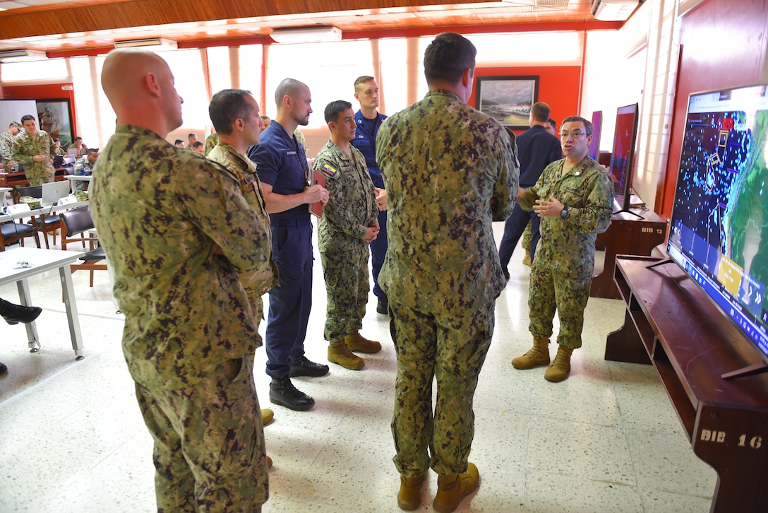 The U.S. Coast Guard joined coast guards and navies from 13 nations, between June 24 and July 9, in an exercise hosted by Ecuador to align international mission priorities seeking to ensure the defense, security, multinational cooperation and governance of the maritime domain of the Eastern Pacific Ocean. (U.S. Coast Guard photo)