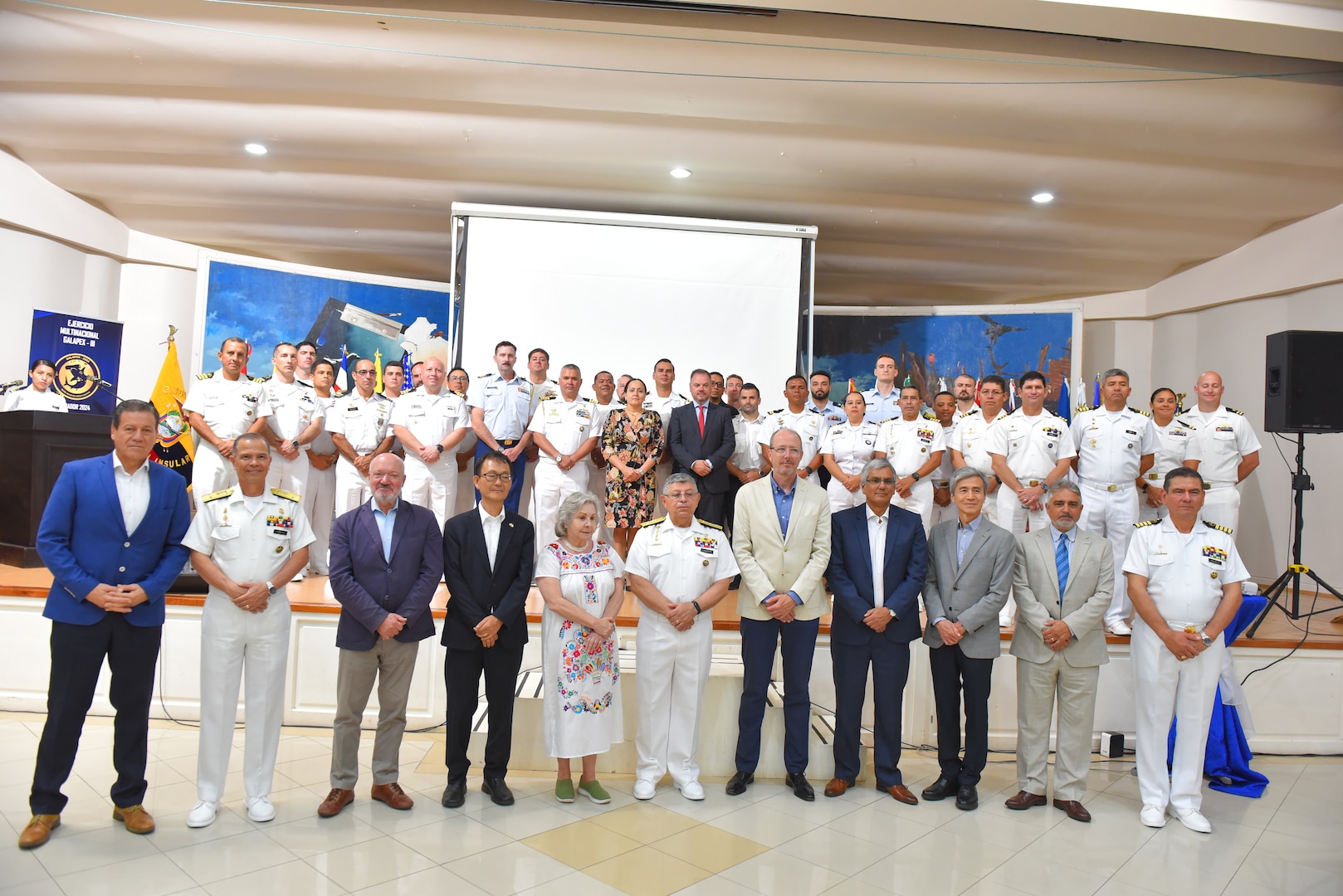 The U.S. Coast Guard joined coast guards and navies from 13 nations, between June 24 and July 9, in an exercise hosted by Ecuador to align international mission priorities seeking to ensure the defense, security, multinational cooperation and governance of the maritime domain of the Eastern Pacific Ocean. (U.S. Coast Guard photo)