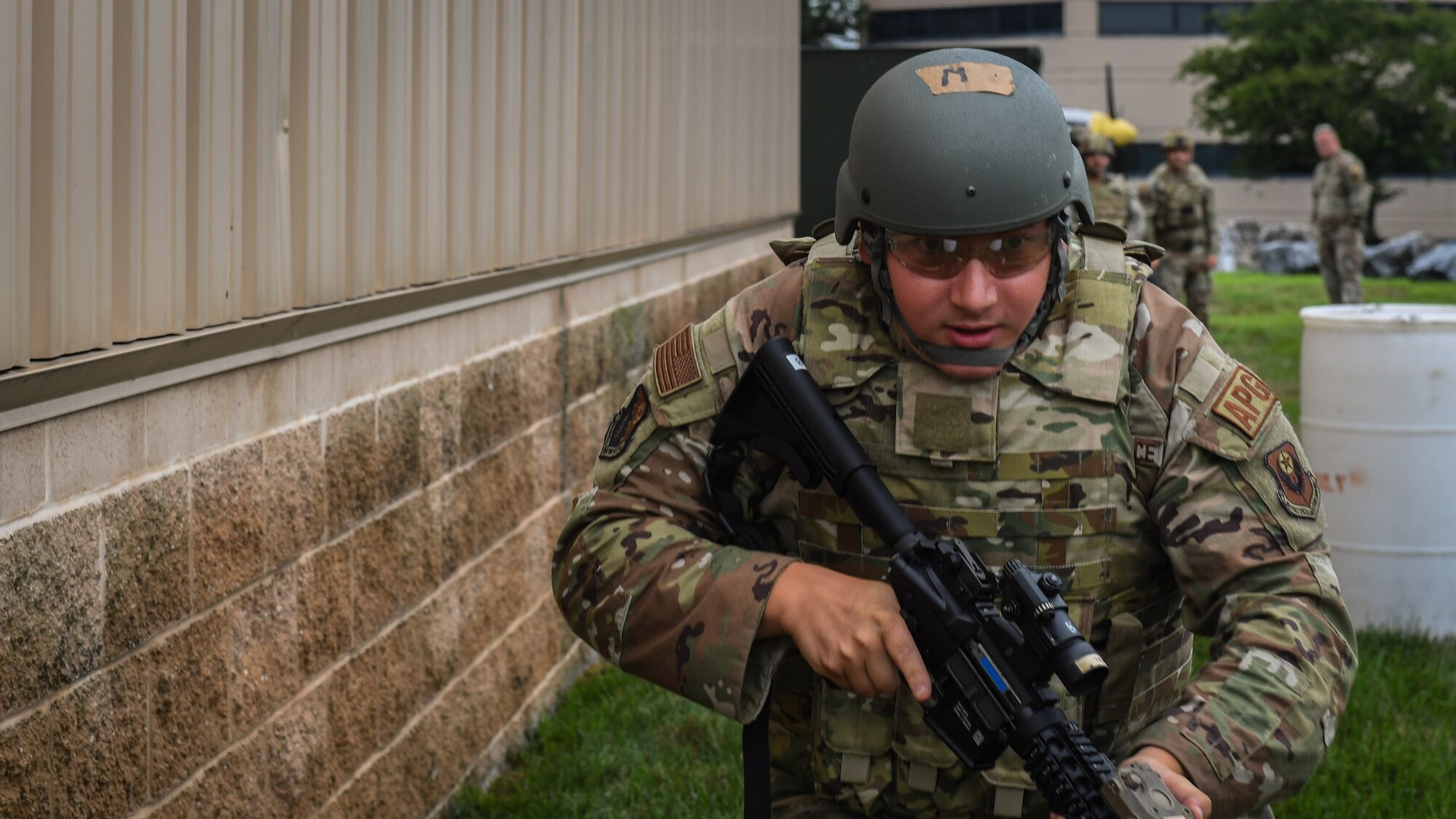 93rd Special Operations Security Forces Airmen instruct 193rd Special Operations Maintenance Group Airmen in the principals of shoot, move, communicate tactics Aug. 8, 2024 in Middletown, Pennsylvania.