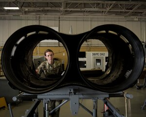 Tech. Sgt. Marisa Bender poses for a feature photo.