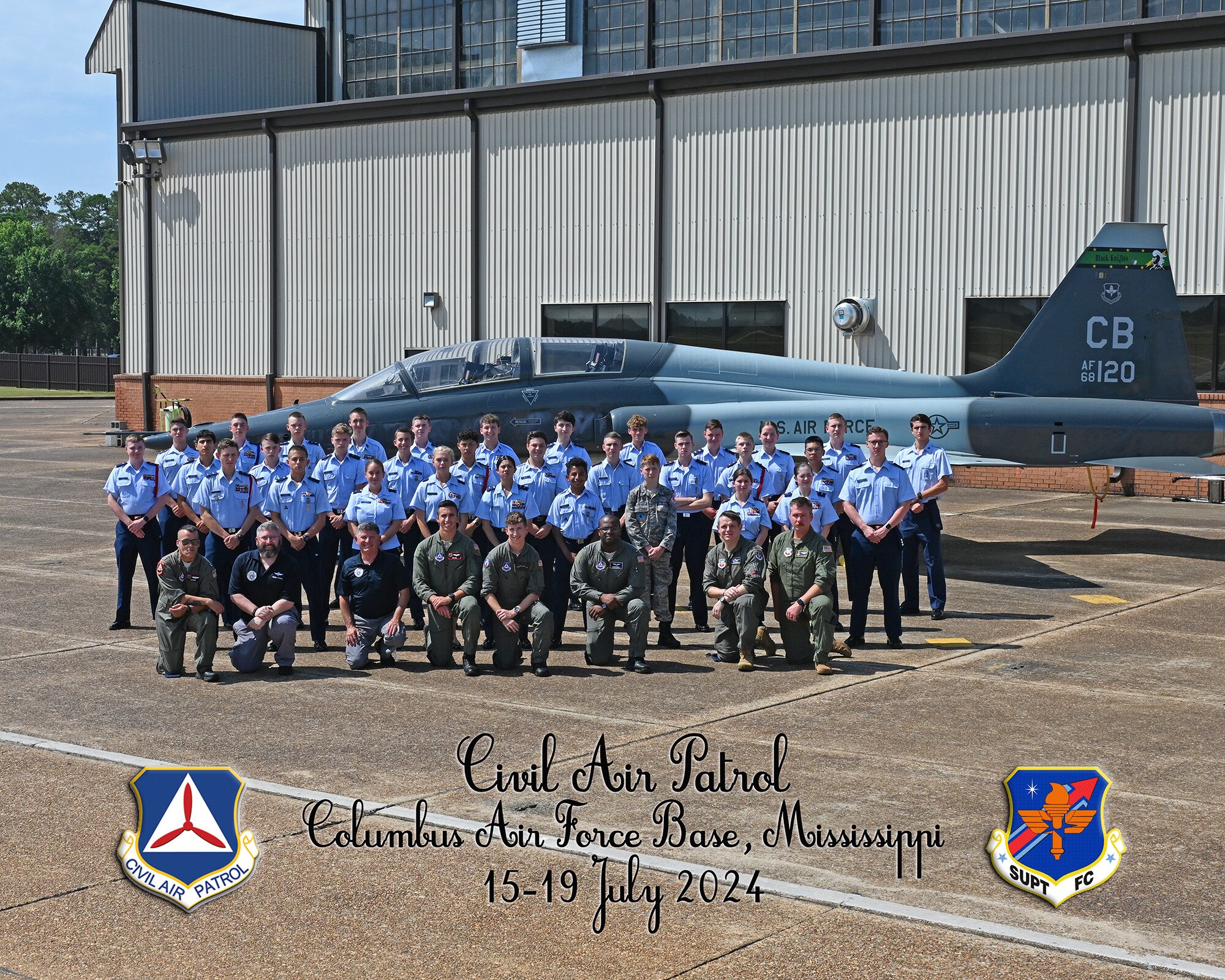 CAP cadets pose for a group photo.