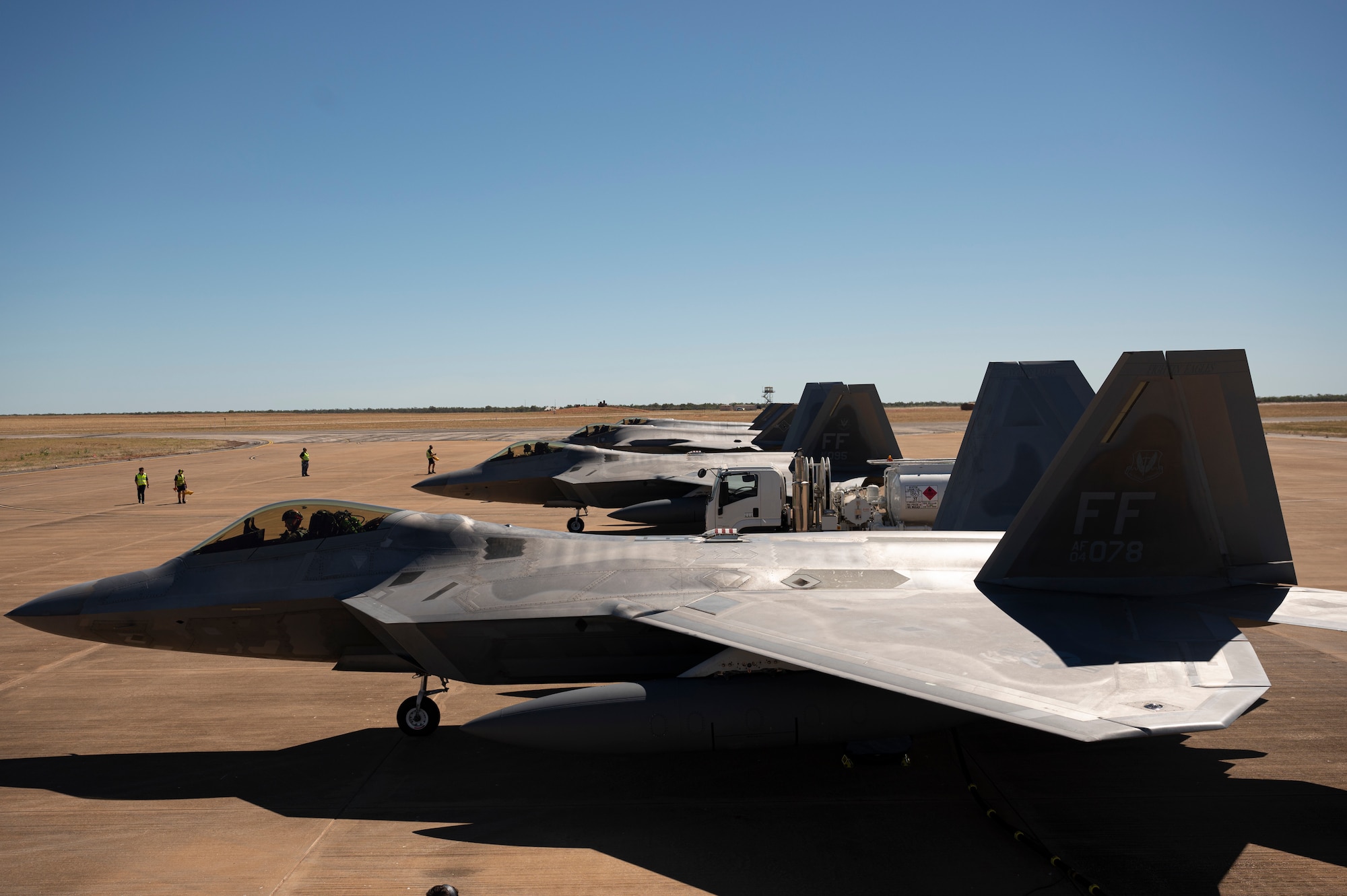 Photo of U.S. Air Force F-22A Raptors