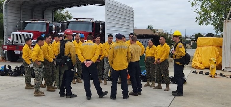 U.S. Marines with Marine Corps Air Station Miramar were activated during Semper Durus 24 April 24, 2024 on MCAS Miramar. The Marines underwent S-130 Firefighter Training and became part of the all Marine Hand Crew that was created to battle wildfires during the summer.