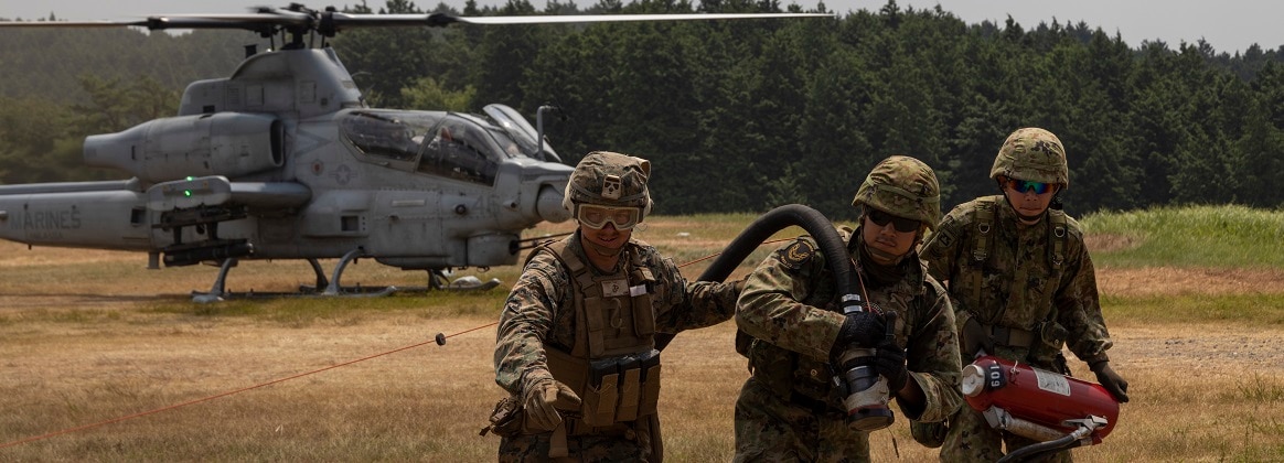 U.S. Marine Corps Lance Cpl. Gavyn Dunaway, an expeditionary fuels technician with Marine Wing Support Squadron (MWSS) 172.