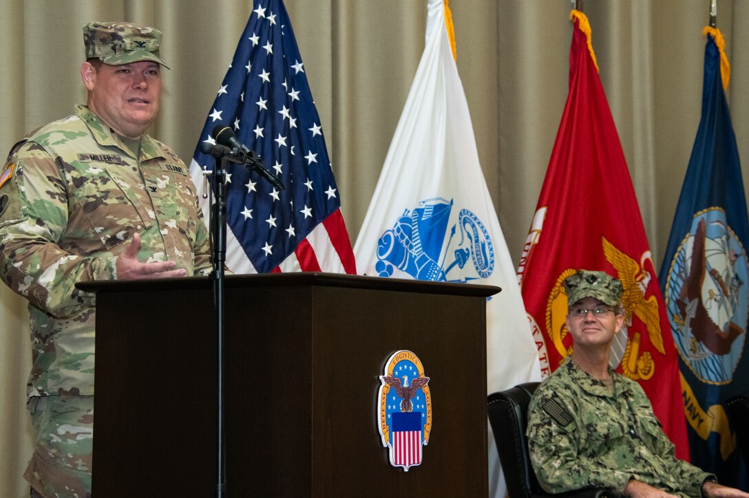 Speaker at ceremony