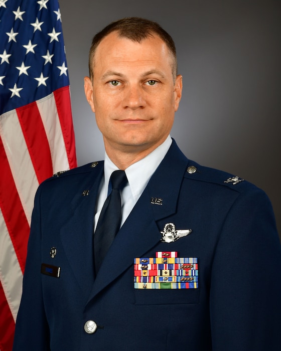 Portrait of U.S. Air Force Col. Daniel Bowes, the 169th Fighter Wing commander