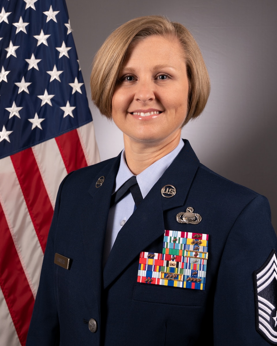 Chief Master Sergeant Tabatha A. Sanders official bio photo