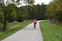 Biker and Walkers on Volksweg Trail