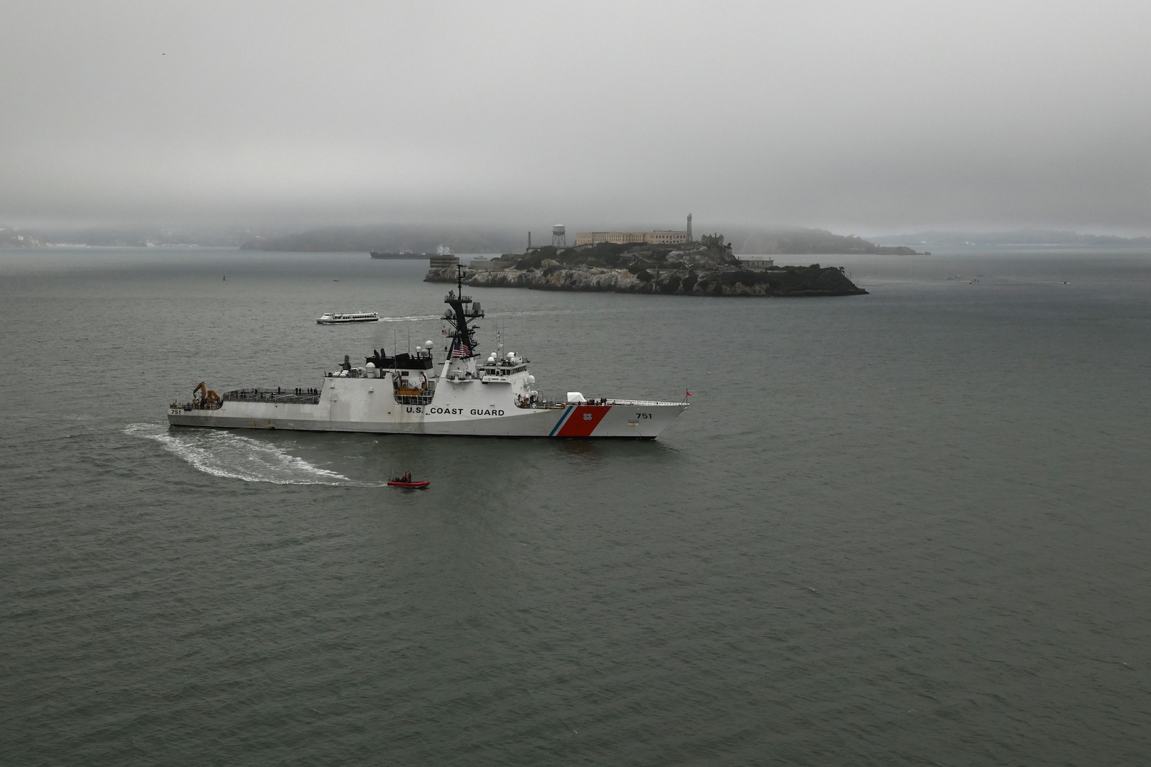 The U.S. Coast Guard Cutter Waesche (WSML 751) crew members reunite with family, friends and loved ones after returning to their Base Alameda, California, home port, Aug. 11, 2024, following a 120-day Indo-Pacific patrol. The Waesche participated in various engagements, exercises, and events throughout their deployment. U.S. Coast Guard photo by Chief Petty Officer Matthew Masaschi.