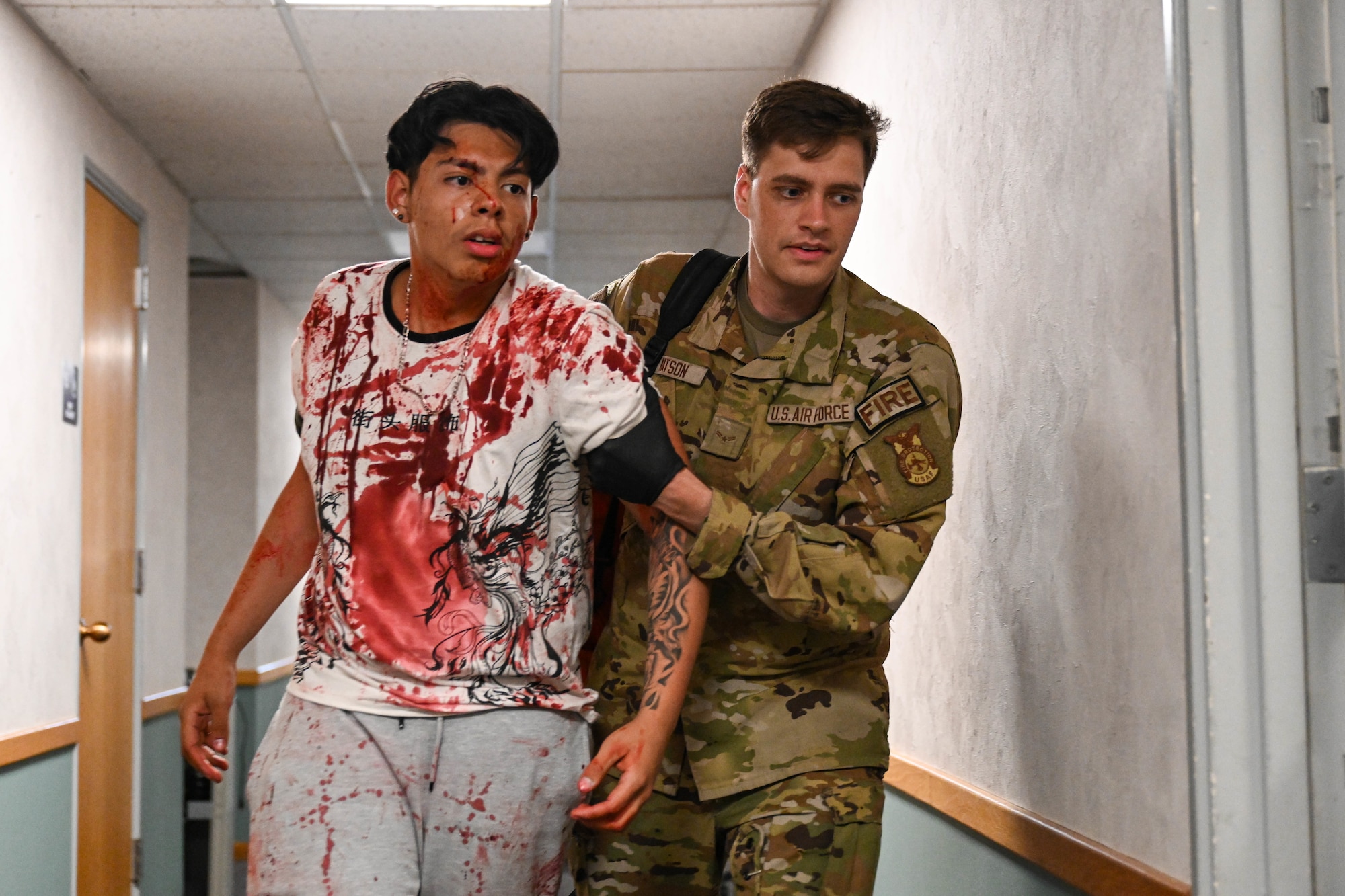 Ellsworth fosters collaboration during mass casualty exercise, conducts medical evacuation training with Local Army National Guard