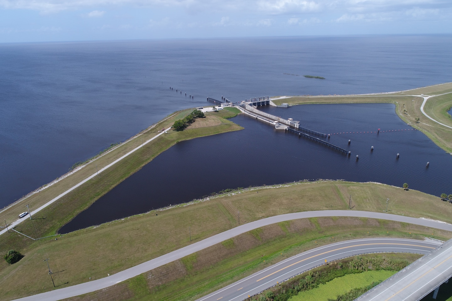 Image of Lock Structure on Lake Okeechobee