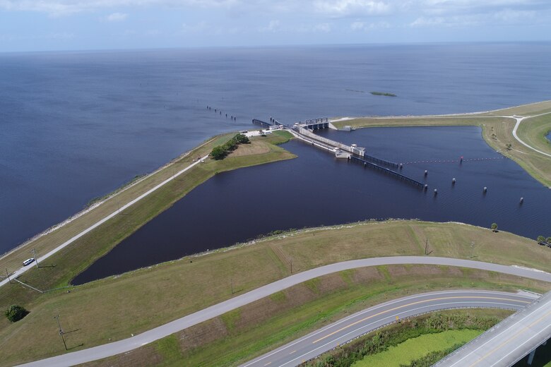 Image of Lock Structure on Lake Okeechobee