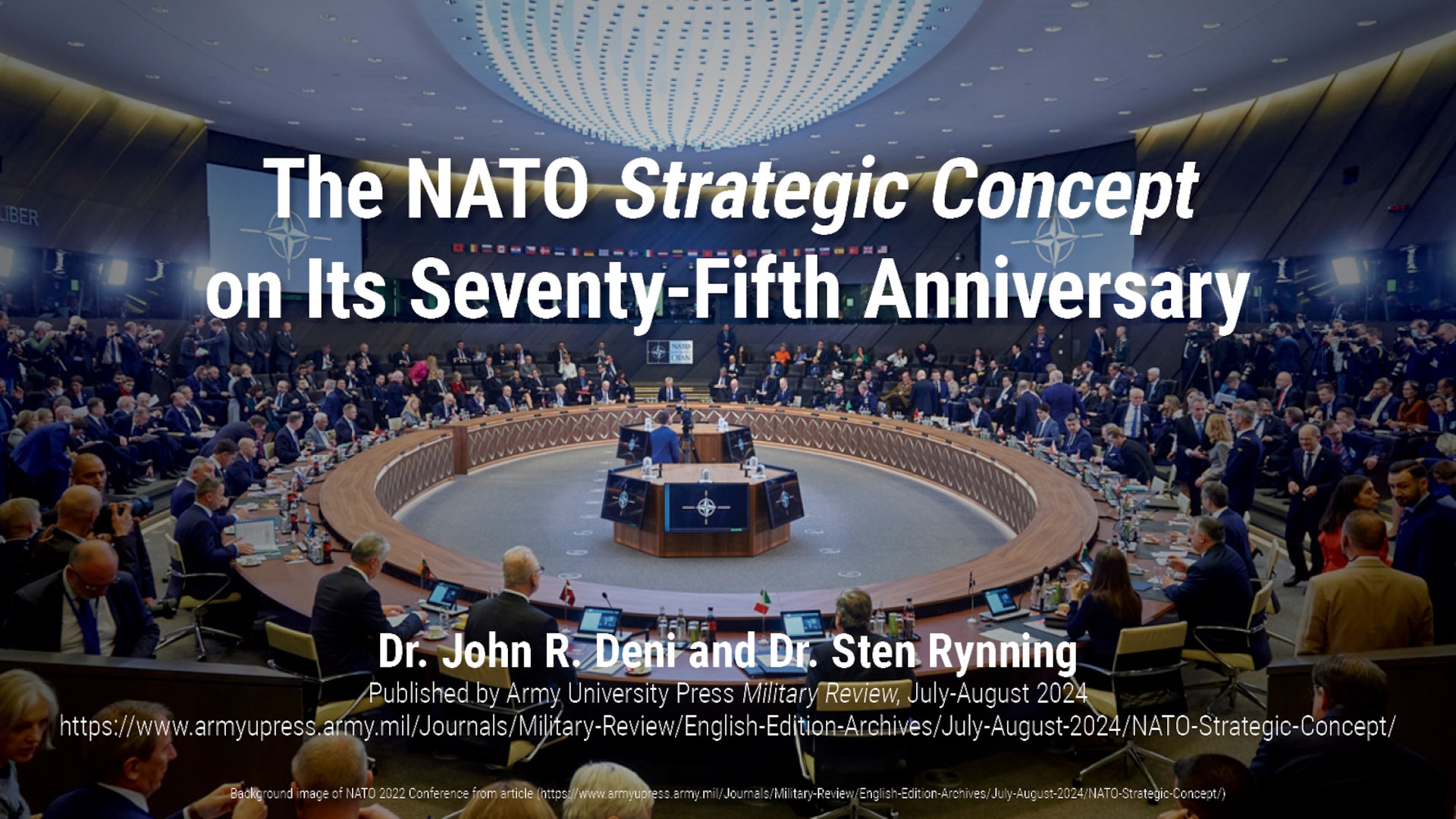 The NATO Strategic Concept on its Seventy-Fifth Anniversary