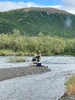 Alaska Army National Guard aviators with Alpha Company, 1-168th General Support Aviation Battalion, operating a UH-60L Black Hawk helicopter out of Bethel, Alaska, helped rescue an overdue rafter in the vicinity of Goodnews Lake.