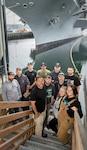 Back row from left: Martin Bridgeford, supervisor, Shop 99, Temporary Services; Frank Sepulveda, general foreman, Shop 99, Temporary Services; Connor Mcneal, Gas Free Tech, Shop 11, Shipfitters; Peter Maupin, general maintenance, Shop 99, Temporary Services; Dustin Pixler, general maintenance, Shop 99, Temporary Services; Domingo Ceralde, Code 300, CVN 70 zone manager. Front row from left: Denny Yamauchi, pipefitter, Shop 99, Temporary Services; Tyler Lathum, general maintenance, Shop 99, Temporary Services; Adam Rogala, general maintenance, Shop 99, Temporary Services; Carrie Doussett, pipefitter, Shop 99, Temporary Services; and Riza Johnson, electrician, Shop 99, Temporary Services. Not pictured: Marvin Rameriz, general maintenance. (U.S. Navy photo by Wendy Hallmark)