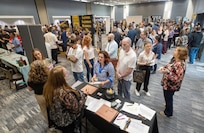 More than 2,500 people attended the Puget Sound Naval Shipyard & Intermediate Maintenance Facility Hiring Fair, Aug. 9-10, 2024, at the Kitsap Conference Center in downtown Bremerton, Washington.