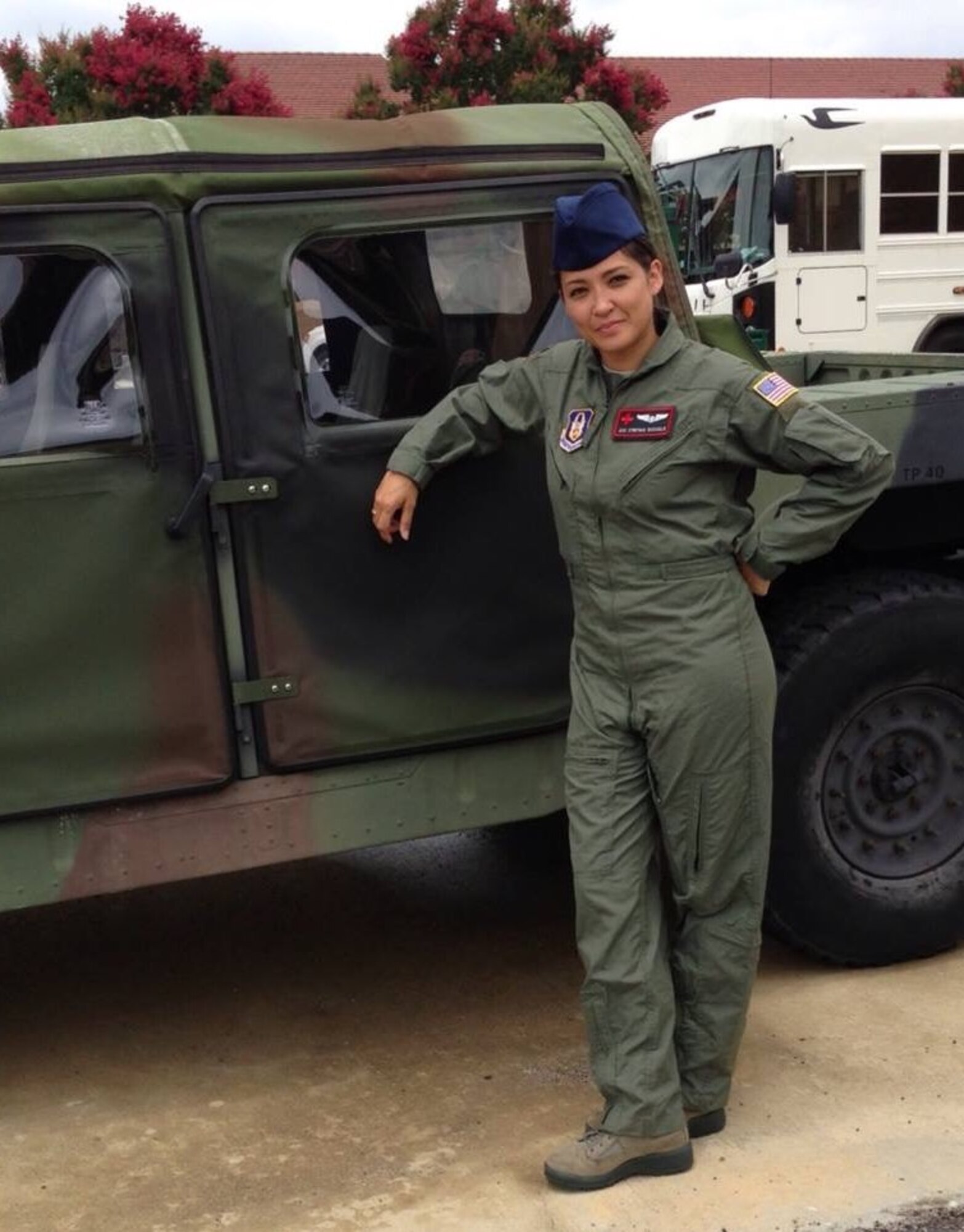 MSgt Cynthia Webster, the Senior Air Reserve Technician with the 908th Aerospace Staging Squadron, poses for a portrait at Maxwell Air Force Base, Ala.