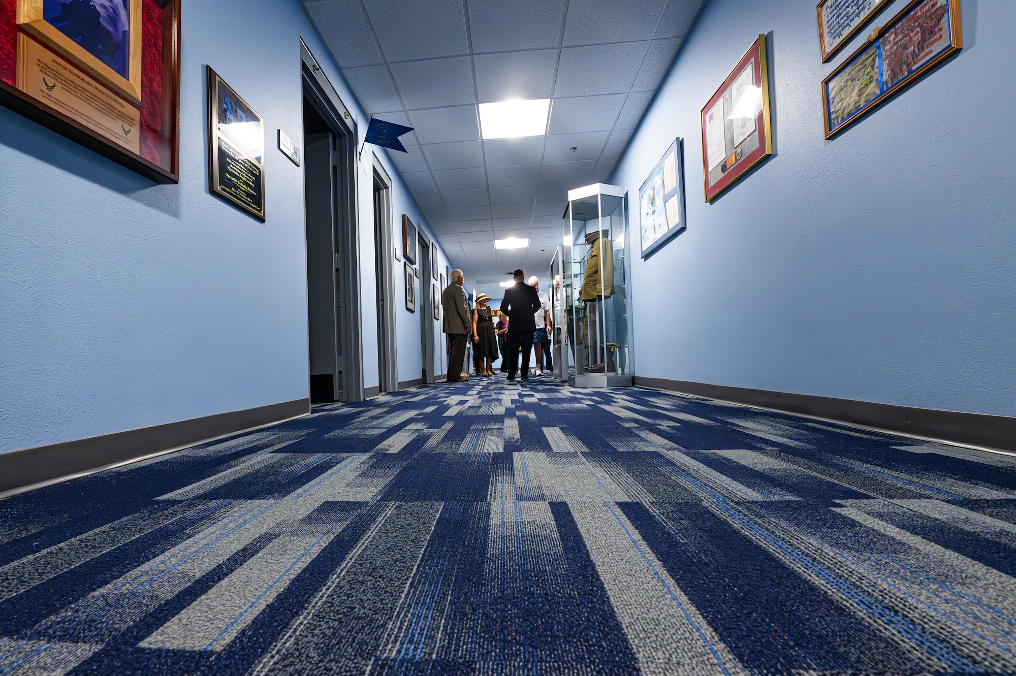Attendees from the Airey NCO Academy go on a tour