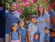 Brittany Ramsey’s family: Husband Phillip; Their Children (L-R) Harper, Tobin, Phillip, Sadie, and Samuel.