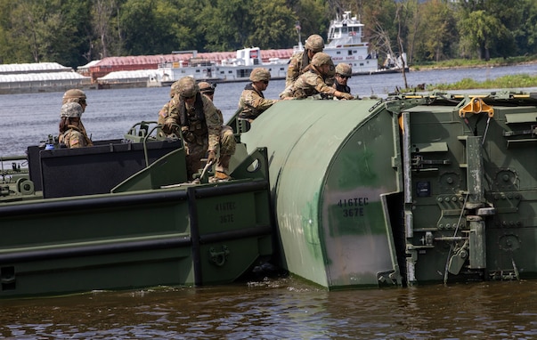 Army Reserve bridge company makes waves at annual training exercise