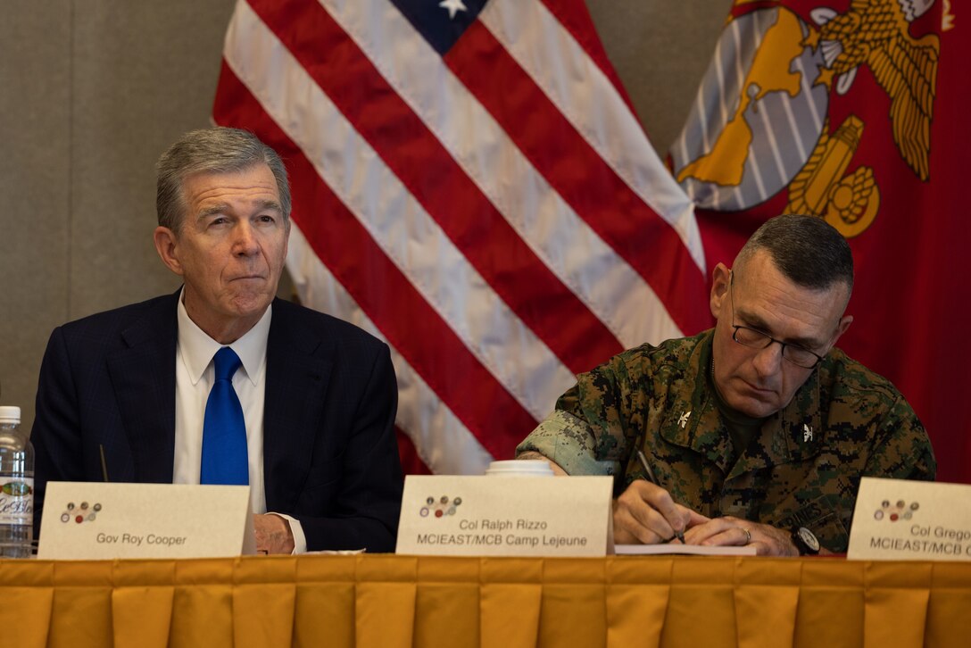 MCAS Cherry Point Hosts NC Gov. Cooper and NCCC